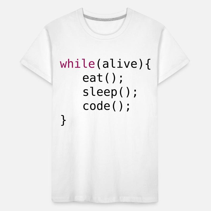 Funny code source code Kids' Premium Organic T-Shirt