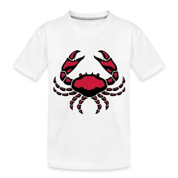 Cancer / Krebs / Crabe / Cáncer / Cancro (2C) - Kids' Premium Organic T-Shirt - white - Front