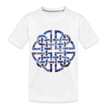 keltischer knoten 8 e 112 - Kinder Premium Bio T-Shirt - Weiß - Vorne