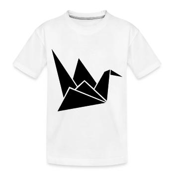 origami crane - T-shirt bio Premium Enfant - blanc - Devant