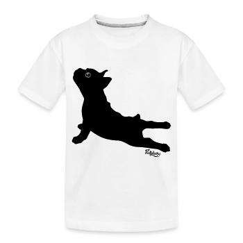 Aphrodite | Französische Bulldogge - Kinder Premium Bio T-Shirt - Weiß - Vorne