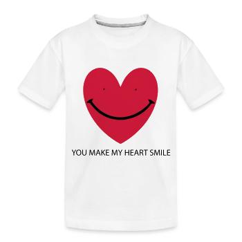 Heart Smile - T-shirt bio Premium Enfant - blanc - Devant