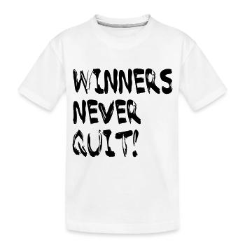 Winners - Kids' Premium Organic T-Shirt - white - Front