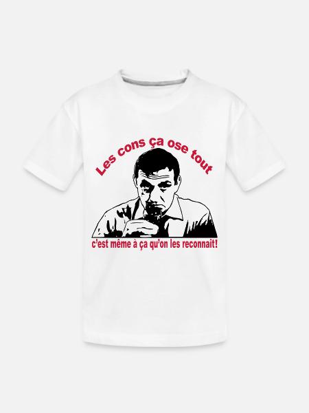 les cons ça ose tout lino ventura - T-shirt bio Premium Enfant - blanc