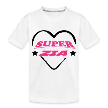 Super zia 111 - Kinder Premium Bio T-Shirt - Weiß - Vorne