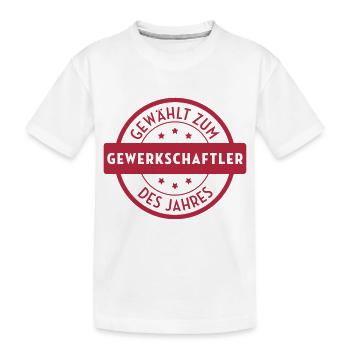 Gewerkschaftler - Gewerkschaft - Streikende - Kinder Premium Bio T-Shirt - Weiß - Vorne