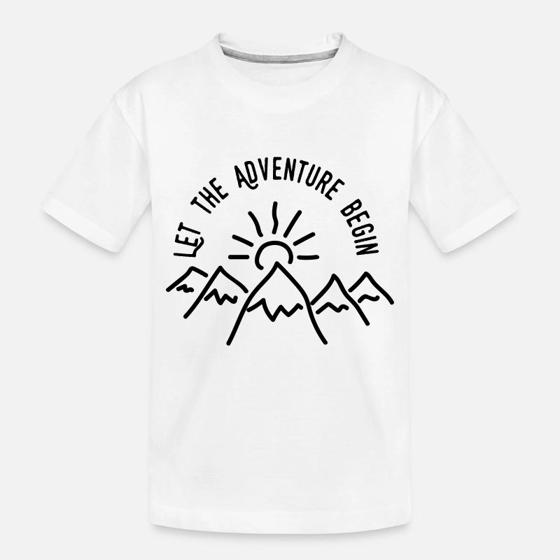 AD Let the Adventure Begin - T-shirt bio Premium Enfant - blanc