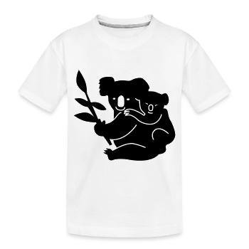 koala - Kinder Premium Bio T-Shirt - Weiß - Vorne