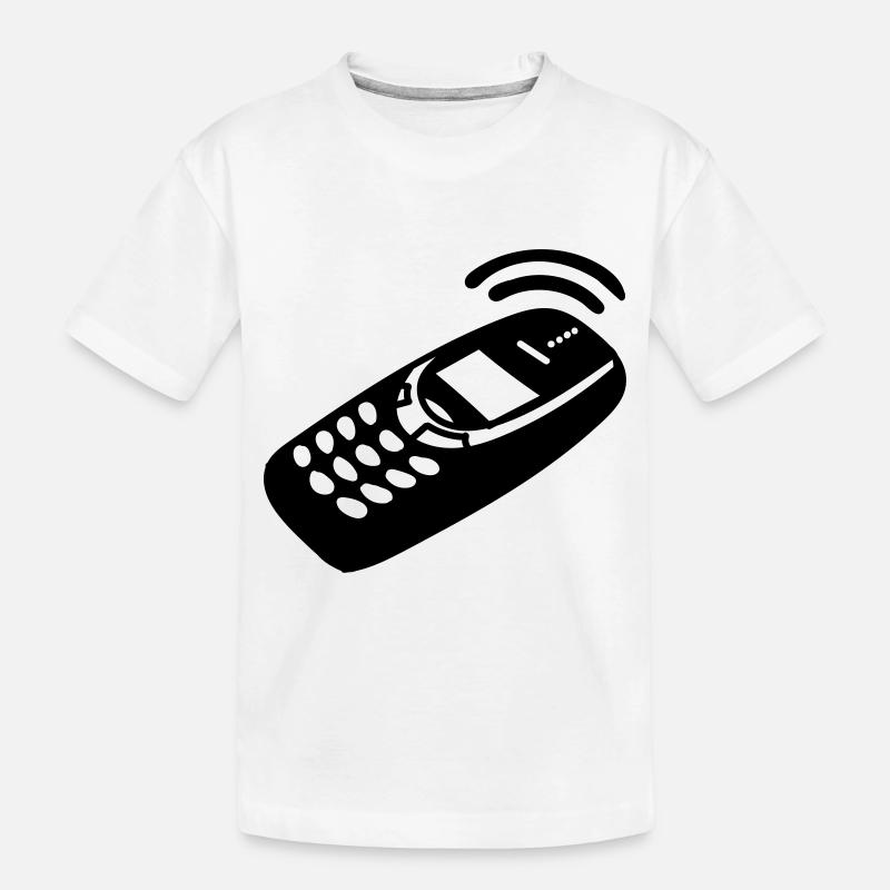 Handy - Kinder Premium Bio T-Shirt - Weiß