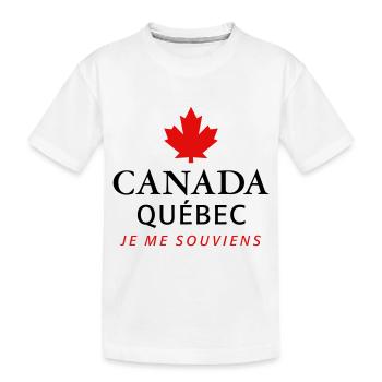 Kanada Quebec Maple Leaf Ahornblatt I love Canada - Kids' Premium Organic T-Shirt - white - Front
