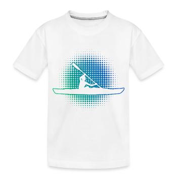 Kayak Kayak Femmes Canoë Kayak Hommes - T-shirt bio Premium Enfant - blanc - Devant