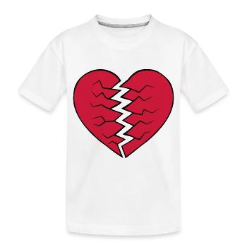 Conception au cœur brisé - T-shirt bio Premium Enfant - blanc - Devant