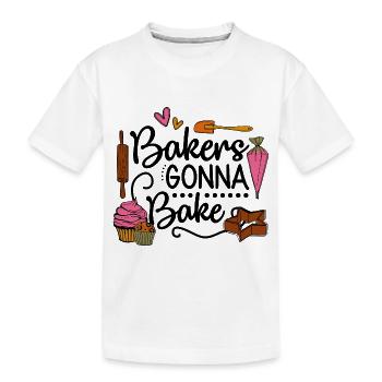 Boulangerie Baker Boulangerie Boulangerie Gâteau de confiserie - T-shirt bio Premium Enfant - blanc - Devant