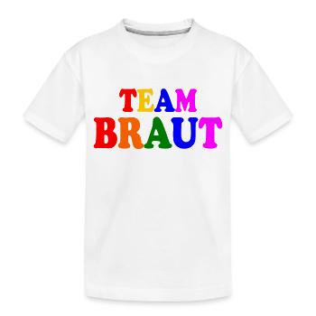 Team braut - Kinder Premium Bio T-Shirt - Weiß - Vorne