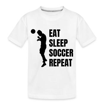 Fußballspieler Fußball Fußballtrainer Fußballer - Kinder Premium Bio T-Shirt - Weiß - Vorne