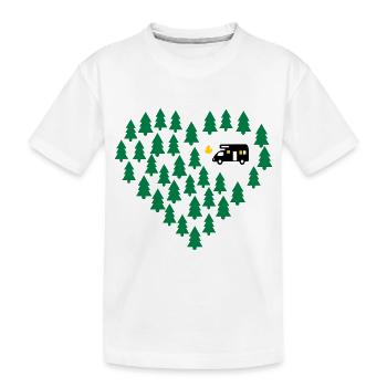 Wohnmobil Camping - Kinder Premium Bio T-Shirt - Weiß - Vorne