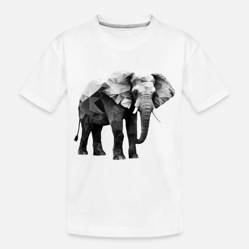 ELEFANT - Kinder Premium Bio T-Shirt - Weiß