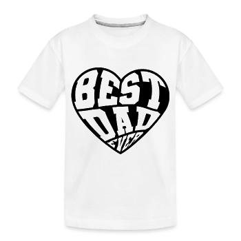 Bester Vater aller Zeiten! - Kinder Premium Bio T-Shirt - Weiß - Vorne