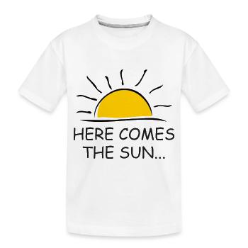 L’été, le soleil, le soleil ! Printemps, Vacances - T-shirt bio Premium Enfant - blanc - Devant