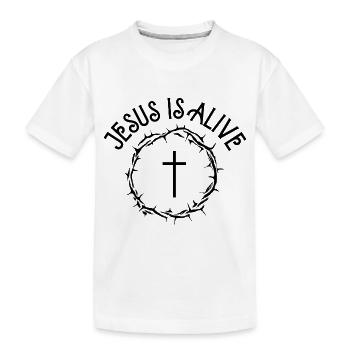 Jésus est vivant - T-shirt bio Premium Enfant - blanc - Devant