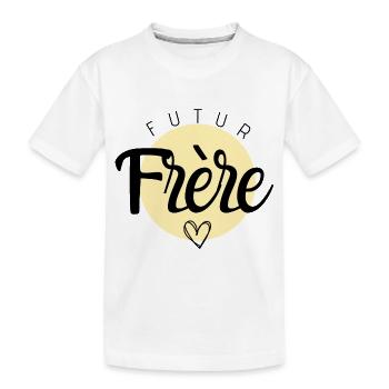 Futur frère - T-shirt bio Premium Enfant - blanc - Devant