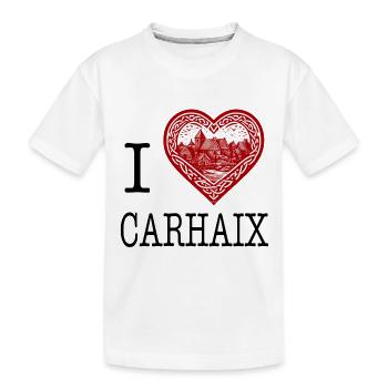 I love carhaix by i love bretagne - Kinder Premium Bio T-Shirt - Weiß - Vorne