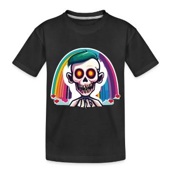 Pride Zombie 01 - Kinder Premium Bio T-Shirt - Schwarz - Vorne