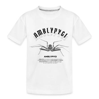 Flagellum Spider - Amblypygi - Kids' Premium Organic T-Shirt - white - Front