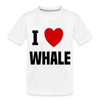 I love Whale - T-shirt bio Premium Enfant - blanc - Devant