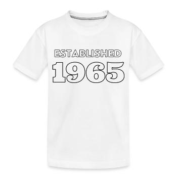 Established 1965 - Feier dein Geburtsjahr - Kinder Premium Bio T-Shirt - Weiß - Vorne