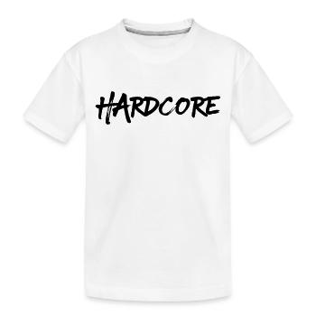 Hardcore, Black Version-Two - Kinder Premium Bio T-Shirt - Weiß - Vorne