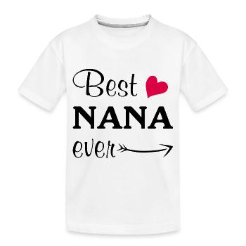 La meilleure nana de tous les temps - T-shirt bio Premium Enfant - blanc - Devant