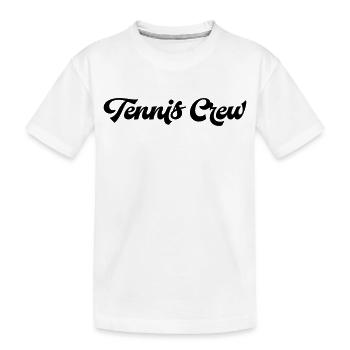 Tennis Spieler - Kinder Premium Bio T-Shirt - Weiß - Vorne