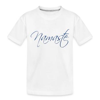 Namaste - Kinder Premium Bio T-Shirt - Weiß - Vorne