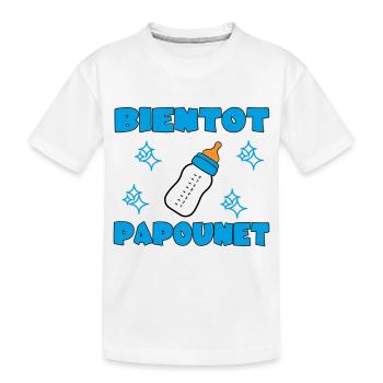 BALD DADDY - Kinder Premium Bio T-Shirt - Weiß - Vorne