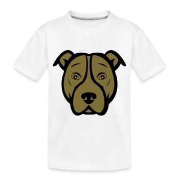 Chien - T-shirt bio Premium Enfant - blanc - Devant