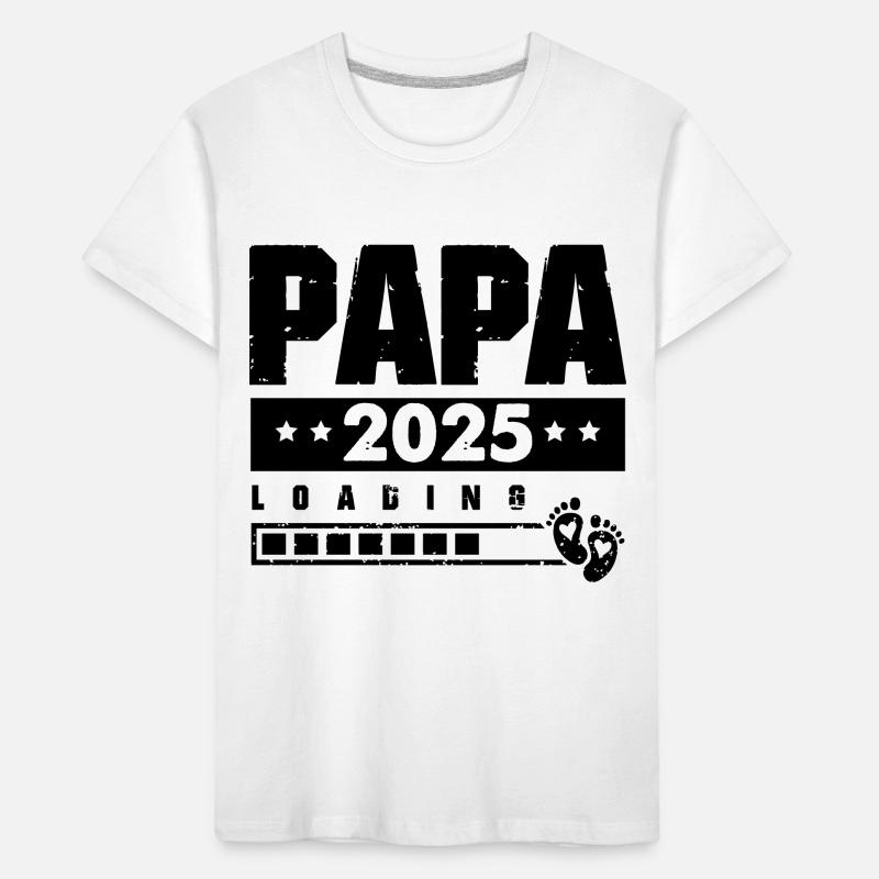 Papa 2025 Loading Kids' Premium Organic T-Shirt