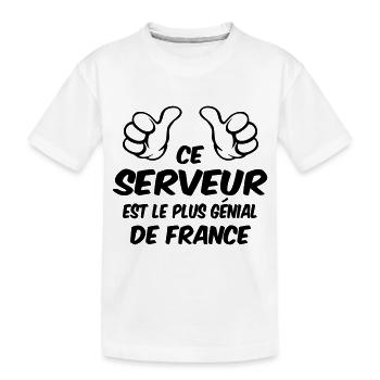 MEILLEUR SERVEUR - T-shirt bio Premium Enfant - blanc - Devant