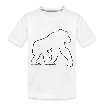 singe - T-shirt bio Premium Enfant - blanc - Devant