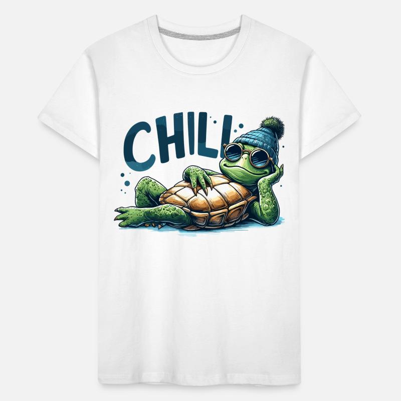 Chill Toad Turtle Cool Chill Gift Kids' Premium Organic T-Shirt