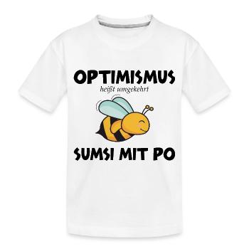 Funny Saying Picture Funny Humor Gift Idea - Kids' Premium Organic T-Shirt - white - Front