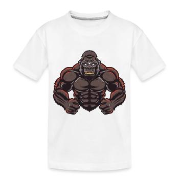 Bande dessinée Gorilla Stark - T-shirt bio Premium Enfant - blanc - Devant