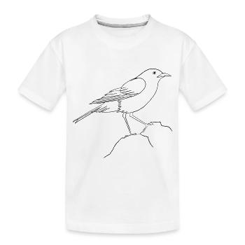 Jour de l’Oiseau - T-shirt bio Premium Enfant - blanc - Devant