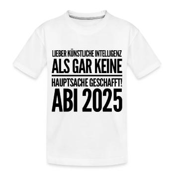 Abi Shirt - Kinder Premium Bio T-Shirt - Weiß - Vorne