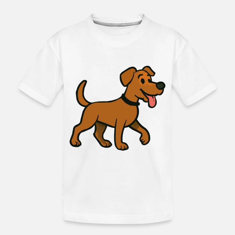 hund - Kinder Premium Bio T-Shirt - Weiß