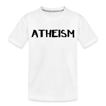 ATHEISM – Lettrage pinceau moderne - T-shirt bio Premium Enfant - blanc - Devant