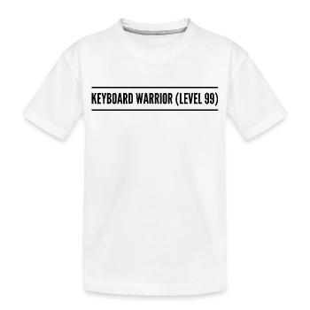 Tastenkrieger ( Stufe 99 ) - Kinder Premium Bio T-Shirt - Weiß - Vorne