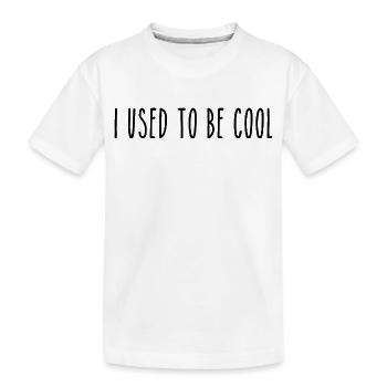Avant J'étais Cool | Humour Parents Rétro - T-shirt bio Premium Enfant - blanc - Devant