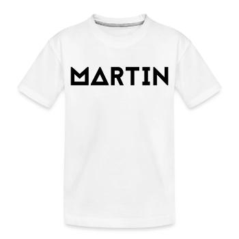 Prénom Martin - T-shirt bio Premium Enfant - blanc - Devant