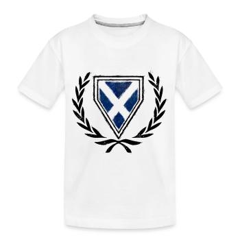 Manteau de l'Ecosse des bras (Ecosse) - T-shirt bio Premium Enfant - blanc - Devant